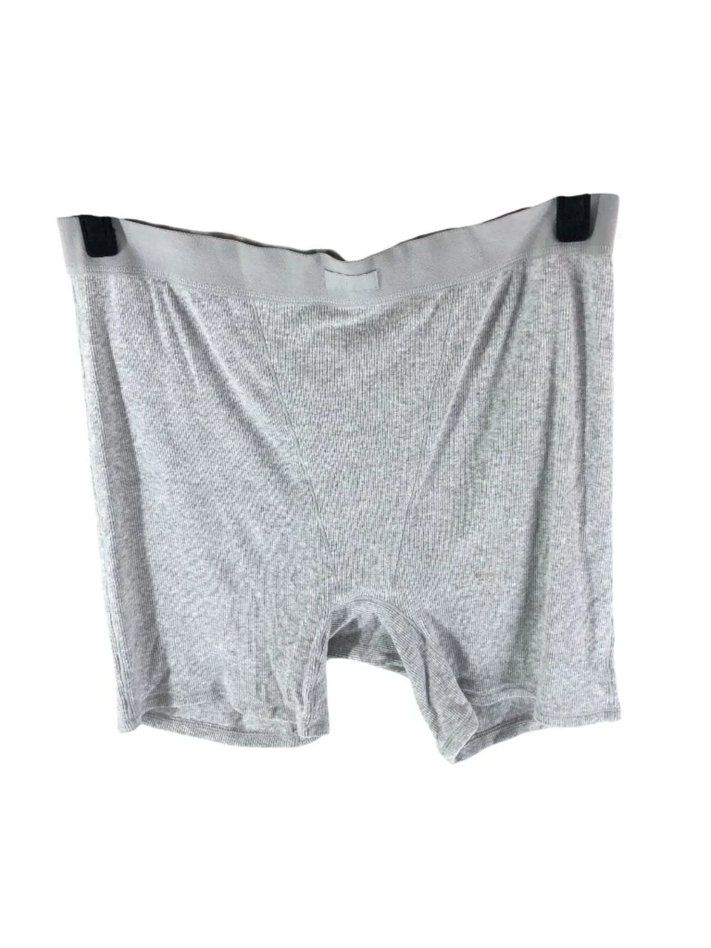 Skims Cotton Rib Boxer Shorts Gray 2X